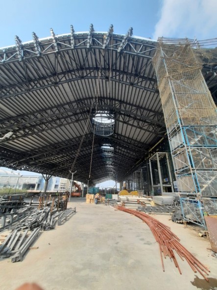 Steel canopy structure Steel canopy structure